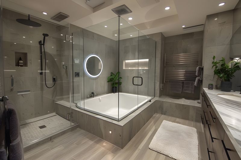 Modern Bathroom with Bathtub